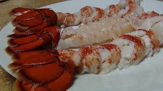 How to boil lobster tails.