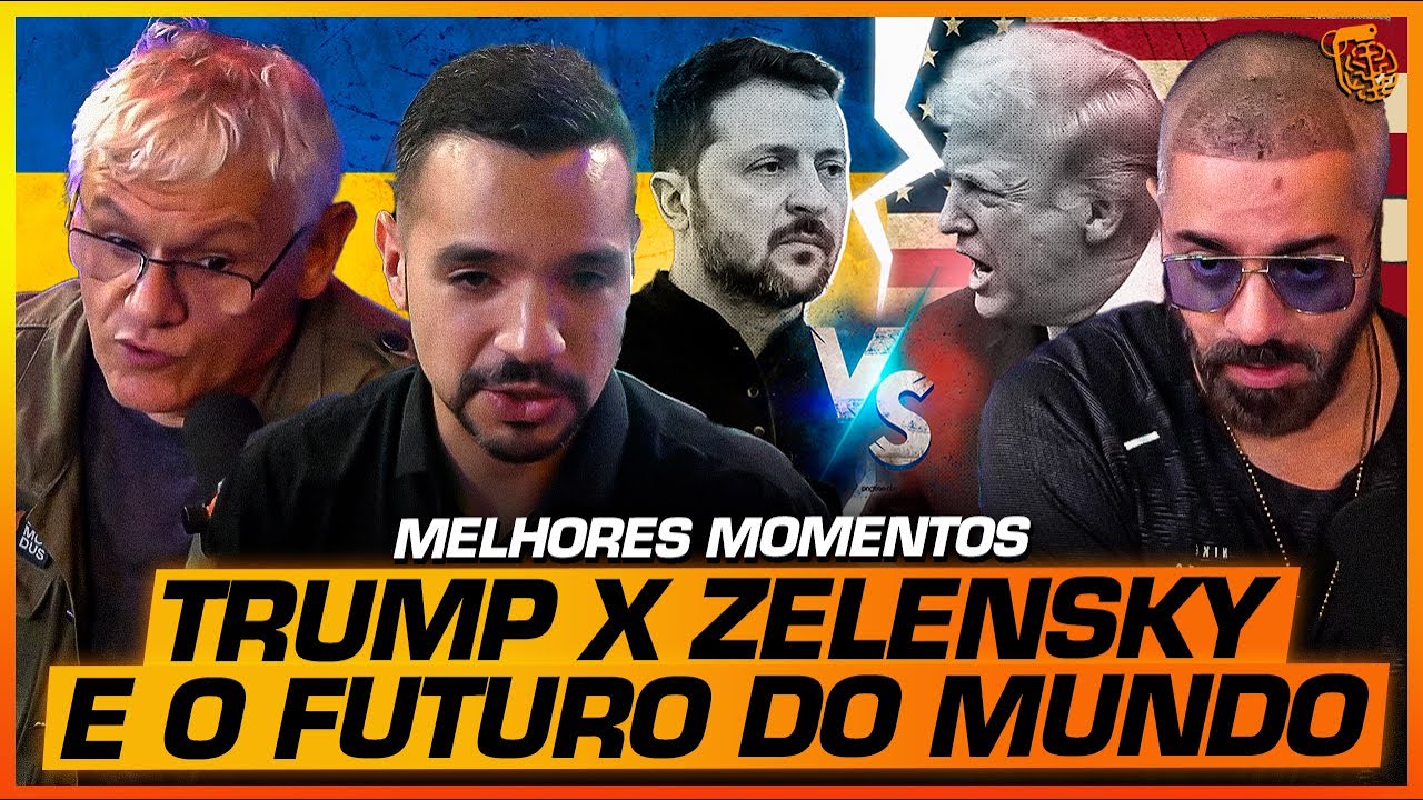 TRUMP X ZELENSKY e o FUTURO das GUERRAS - MELHORES MOMENTOS