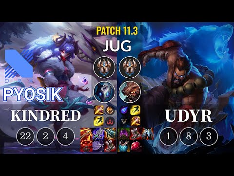 DRX Pyosik Kindred vs Udyr Jungle - KR Patch 11.3