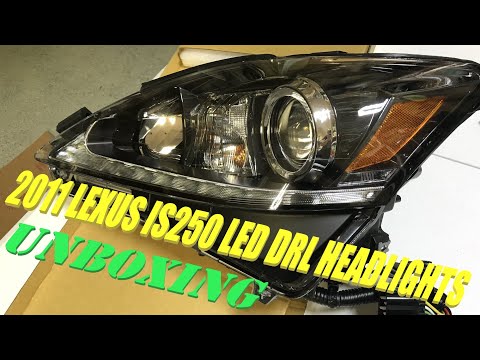 DEPO Aftermarket Lexus 2006-2013 IS250 IS350 2IS LED DRL Headlight Housings Unboxing Review