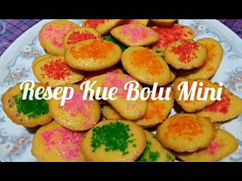 RESEP KUE BOLU MINI WARNA WARNI IMUT DAN CANTIK | RESEP KUE BOLU CUKKE GULA PASIR KHAS SULAWESI