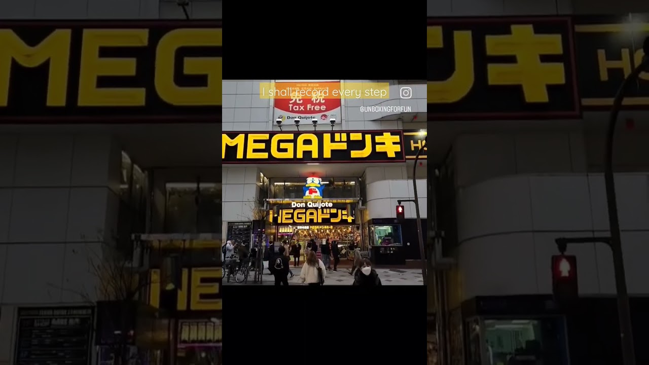 I shall record every step... She said No...  #shibuya #donquijote #megadonquijote #shorts #tokyo