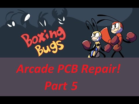 1981 Cinematronics Boxing Bugs Arcade PCB Set Repair Part 5     7\20\21