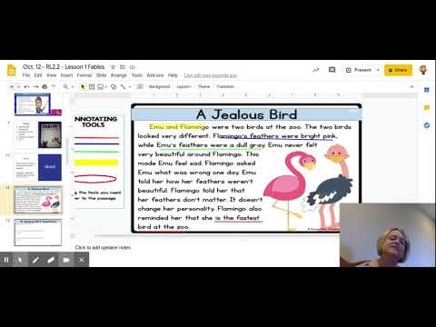 Oct. 12 - RL2.2 - Lesson 1 Fables - Google Slides