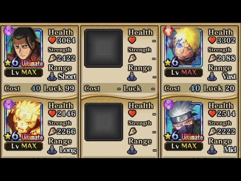 Naruto Blazing - Boss Rush Super Impact (SS Rank) - 4 Unit Run [All Objectives - No Pearls]