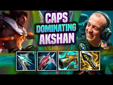 CAPS DOMINATING WITH AKSHAN! - G2 Caps Plays Akshan MID vs Irelia! | Preseason 2022