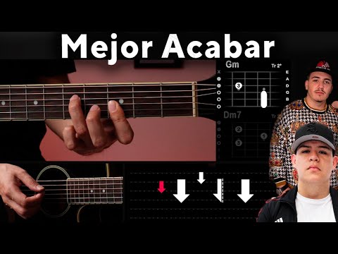 Mejor Acabar - Junior H, Eslabon Armado - GUITARRA Tutorial | Acordes