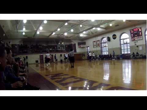 Tarik Phillip puts on a show at Brooklyn College Academy HS Alumni Game
