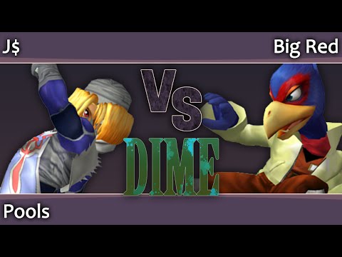 DIME13 Melee - J$ (Sheik) vs Big Red (Falco, Fox) - Pools