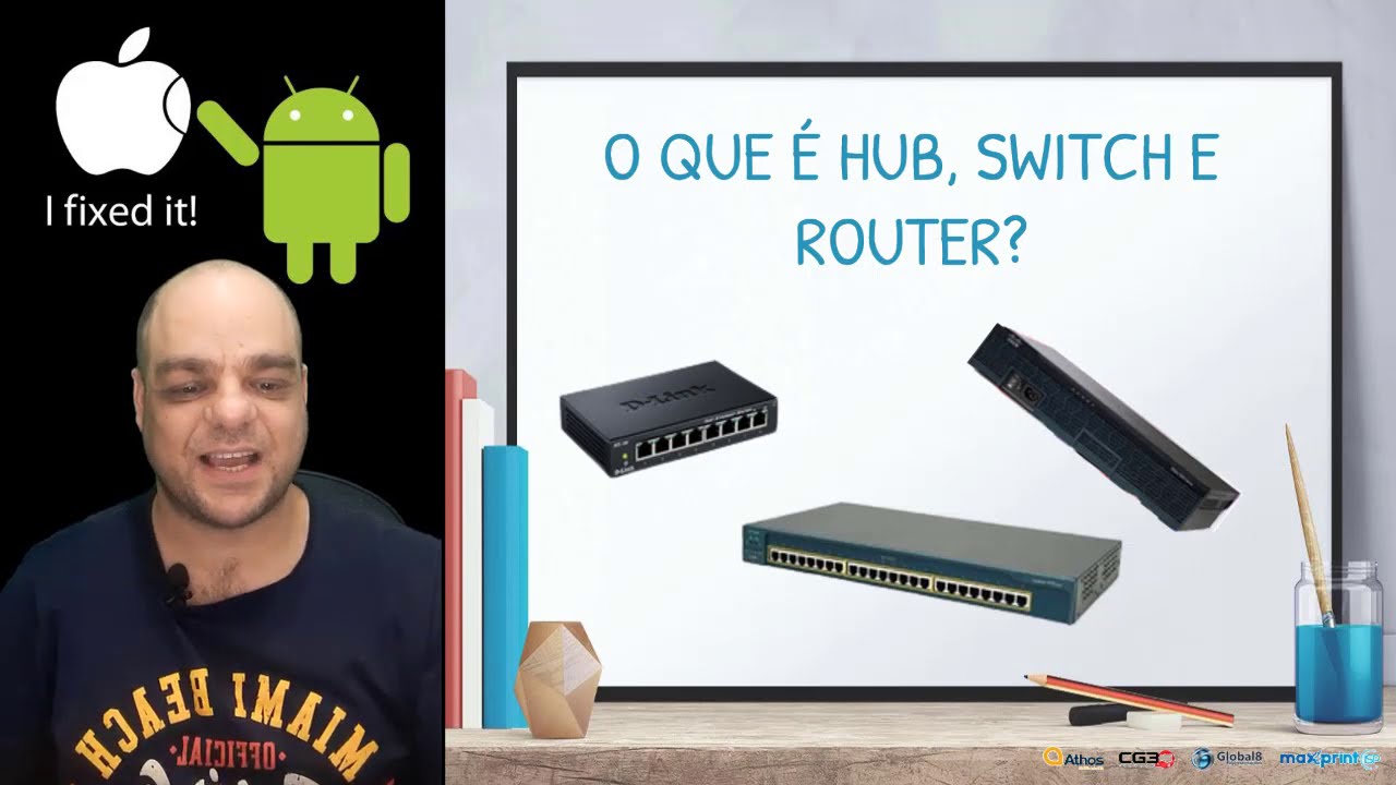 APRENDA NESSA AULA RÁPIDA OQUE É HUB, SWITCH E ROUTER