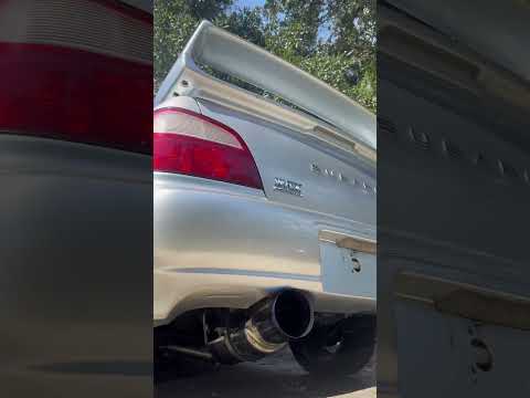 2002 Subaru Bugeye WRX - Tomei Expreme Ti Full Titanium Catback cold start/light revving