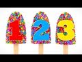 Learn Numbers With Colorful Balls Ice Cream Colors And Numbers Collection
