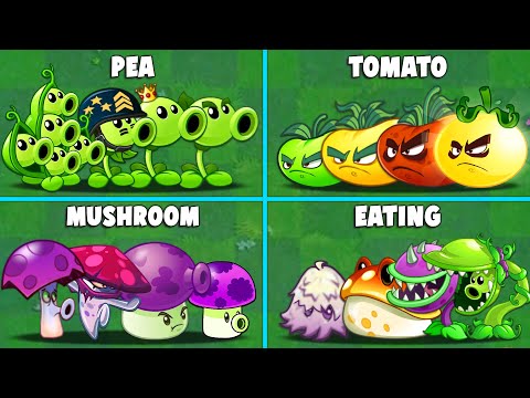 PvZ2 - Random 12 Team Plants Battlez - Who Will WIn? Team Plants vs Team Plants