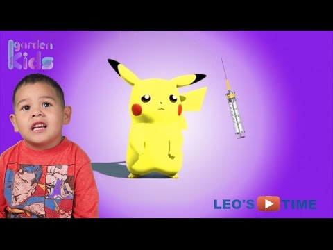 Pokemon go Pikachu injections and spiderman learning colors Video