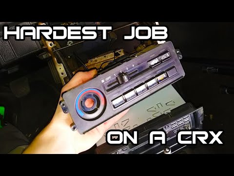 How to Remove the Climate Control in 1990 CRX