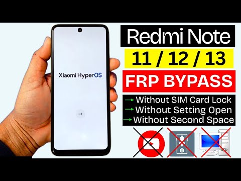Redmi Note 11/12/13 HyperOS FRP Bypass Without PC | Xiaomi Google Account Unlock 2025 (No APK/Tools)