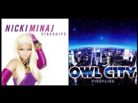 Nicki Minaj Vs Owl City - Fireships [MASHUP]