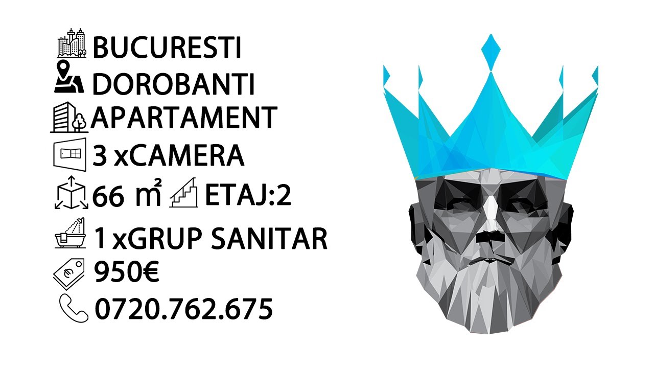Tur video Apartament 3 Camere Dorobanti Bucuresti