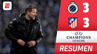 ATLÉTICO DE MADRID DA PENA, empató 3-3 vs Club Brugge en la ida de playoffs | UEFA Champions League