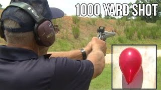 WORLD RECORD 1000 yard shot with a 9mm Hand Gun! | S&W 929 by Jerry Miculek
