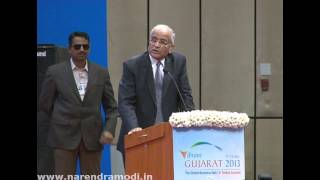 R. C. Bhargava, Chairman, Maruti Suzuki India Ltd. speaks at Vibrant Gujarat Summit 2013