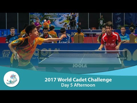 ITTF World Cadet Challenge: Day 5 Afternoon