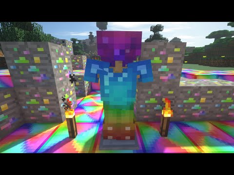 Minecraft 1.12.2 - Spectrite (Rainbow) Ore Mod + Shaders