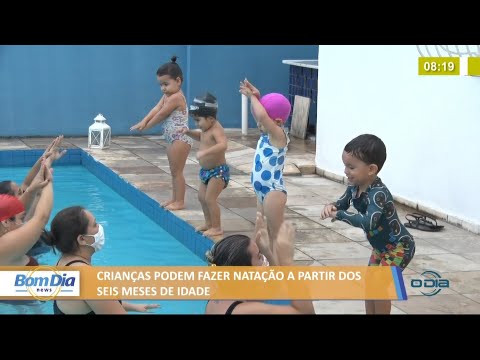 Crianças podem fazer natação a partir dos seis meses de idade 06 07 2021