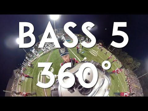 Bass 5 360° - GoPro Fusion! - Oak Mountain High School Drum Line