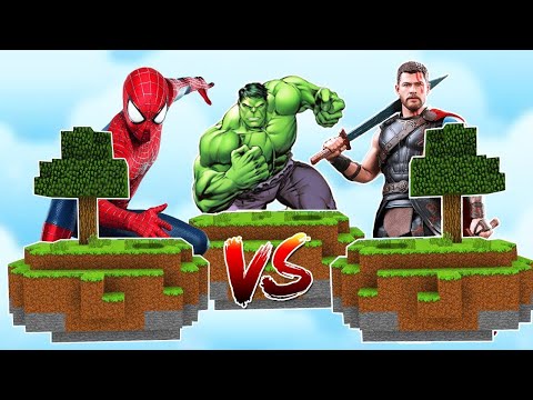 THOR ADASI VS ÖRÜMCEK ADAM ADASI VS HULK ADASI! 😱 - Minecraft