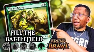 The Earth King Fuels So Many cards! | MTG Arena BRAWL Mono Green