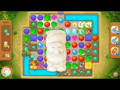 Gardenscapes Area 9 Day 1 Level 1947 - No Boosters Or Hacks