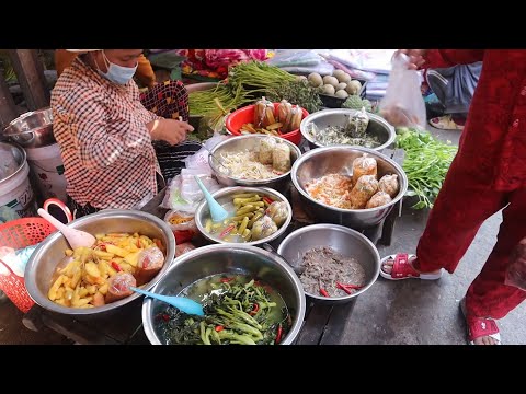Cambodia Market Tour in 2021,  Market review at Phsar Phum Russey Chamkadoung