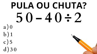 MATEMÁTICA BÁSICA - QUANTO VALE A EXPRESSÃO❓