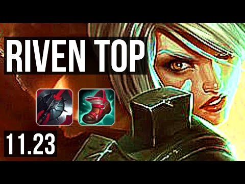 RIVEN vs YASUO (TOP) | 6 solo kills, 1.2M mastery, 300+ games | BR Diamond | 11.23