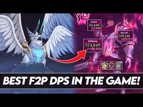 NEW *BEST* F2P DPS IN THE ENTIRE GAME?! BLUE GRIAMORE PVE SHOWCASE!!! (Hraesvelgr) 7DS Grand Cross