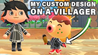 How to make a VILLAGER wear CUSTOM DESIGNS ► Animal Crossing: New Horizons