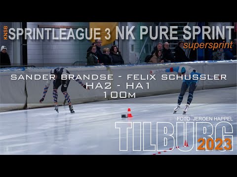 Sander Brandse - Felix Schussler 100m NK Pure Sprint Tilburg 2023