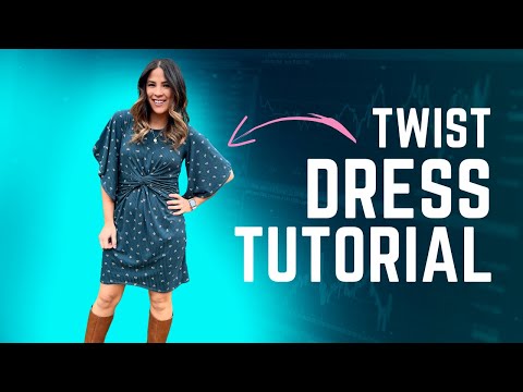 How to Cut and Sew a Twist Front Dress - Heart and...