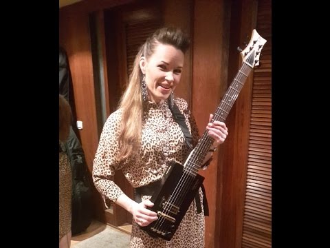 Erja Lyytinen plays the Cigar Box Guitar at Simply The Blues