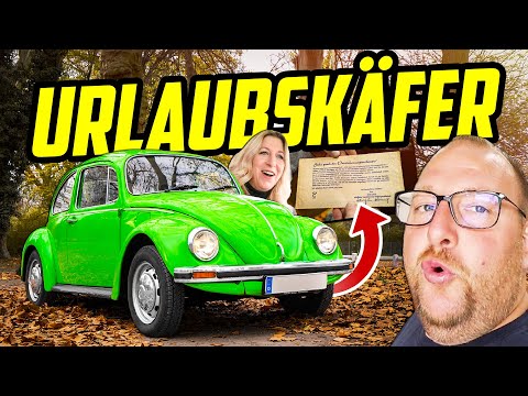Ein SELTENES Sondermodell (nur für Mitarbeiter)! - 75' VW Käfer 1.2 - Nadine & Sven auf Probefahrt!