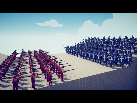 100x MUSKETEER vs 100x MELEE UNITS in TABS - Totally Accurate Battle Simulator