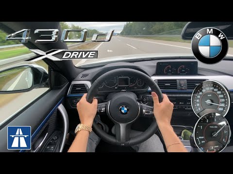 BMW 430D XD F32 COUPE 258 HP POV DRIVE ON GERMAN AUTOBAHN NO LIMIT | 4K TEST DRIVE