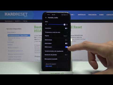 Activar el Modo Oscuro en HUAWEI P40 Lite - poner modo noche