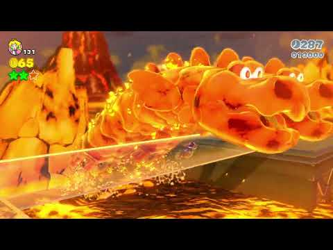 Simmering Lava Lake (Castle-7) Super Mario 3D World All Stars and Stamp