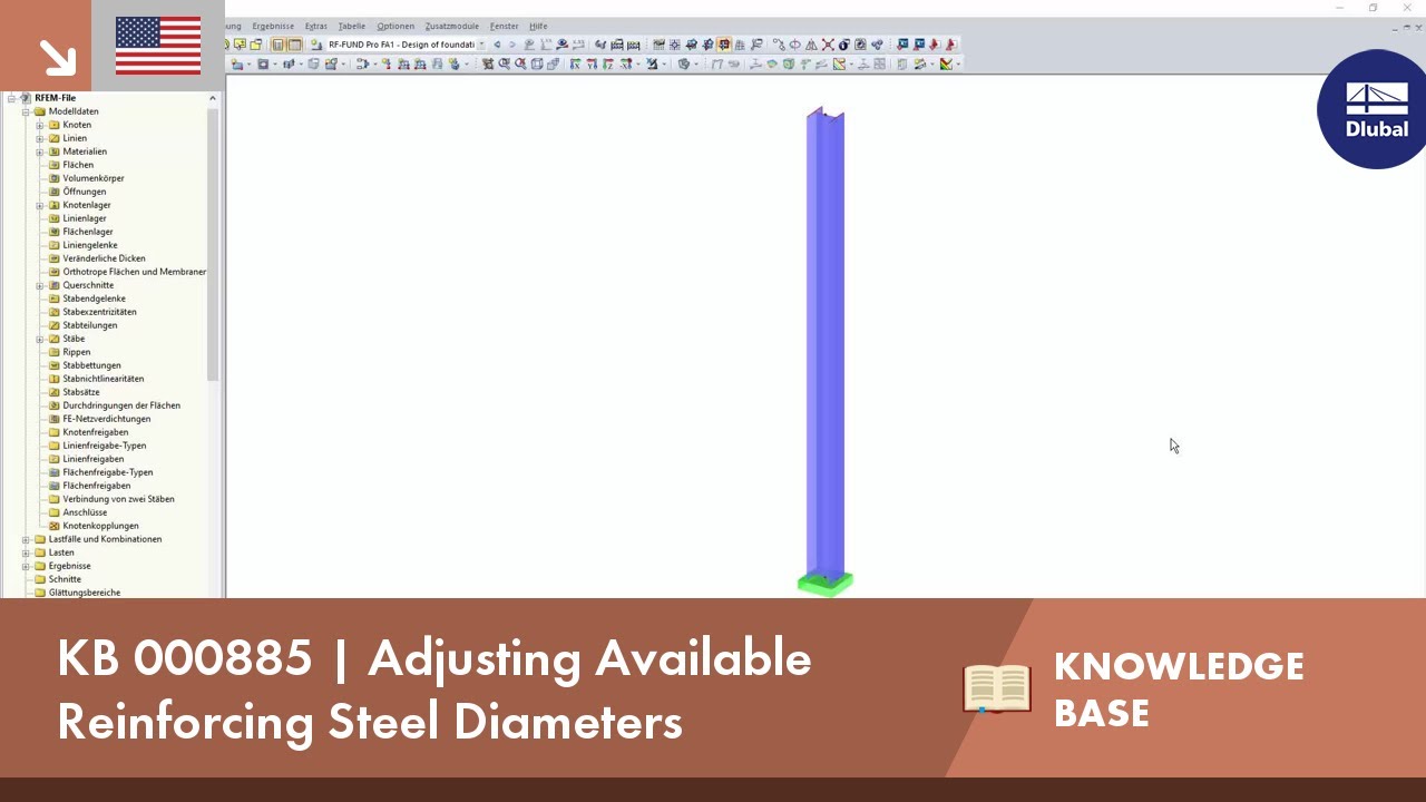 KB 000885 | Adjusting Available Reinforcing Steel Diameters