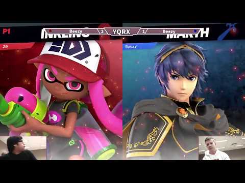 Muxedo (Inkling, MK) vs. Beezy (Marth, Luigi) - Swiss Rd 1 - YQRX Ultimate