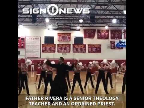 ICYMI: Priest performs at high school pep rally (10.31.19)