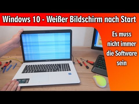 Windows 10 ▪ weißer Bildschirm nach Start ▪ es muss nicht immer die Software sein