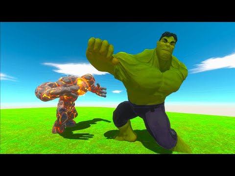 LAVA BOY VS SUPER HEROES - Animal Revolt Battle Simulator